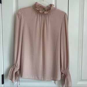 Light Pink High Neck Blouse